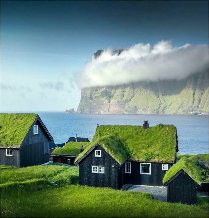 Breathtaking Shot Of Faroe Islands In The Kingdom Of Denmark