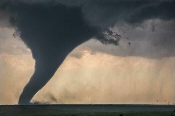 The Size Of A Tornado Compared To The Size Of Wind Turbines