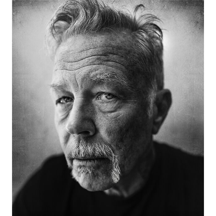 Soulful portrait of an older man, showcasing deep emotion, photographed by Lee Jeffries.