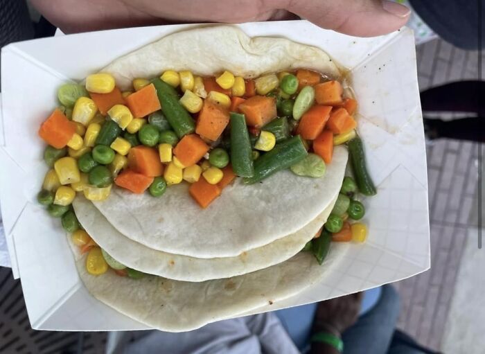 “Veggie Taco” Served At A Taco Festival