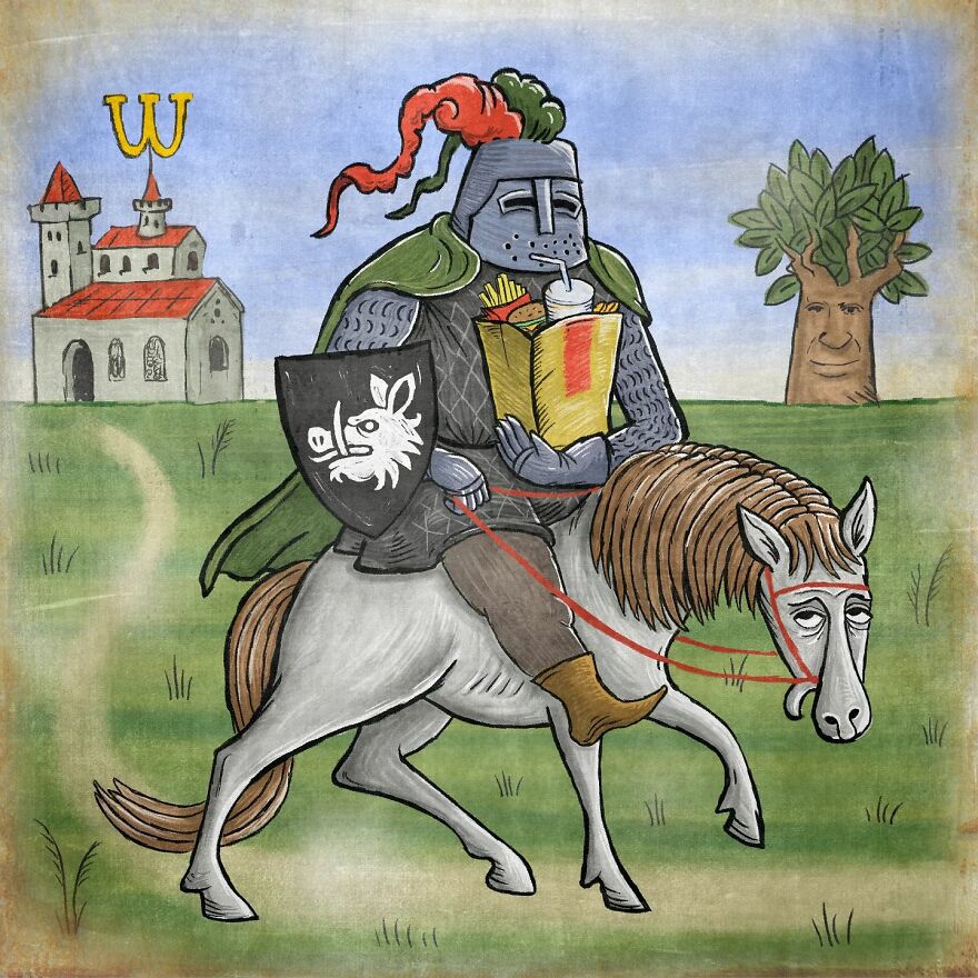 Meet Ilya Denisov's Hilarious Take On Life In The Middle Ages (17 Pics)