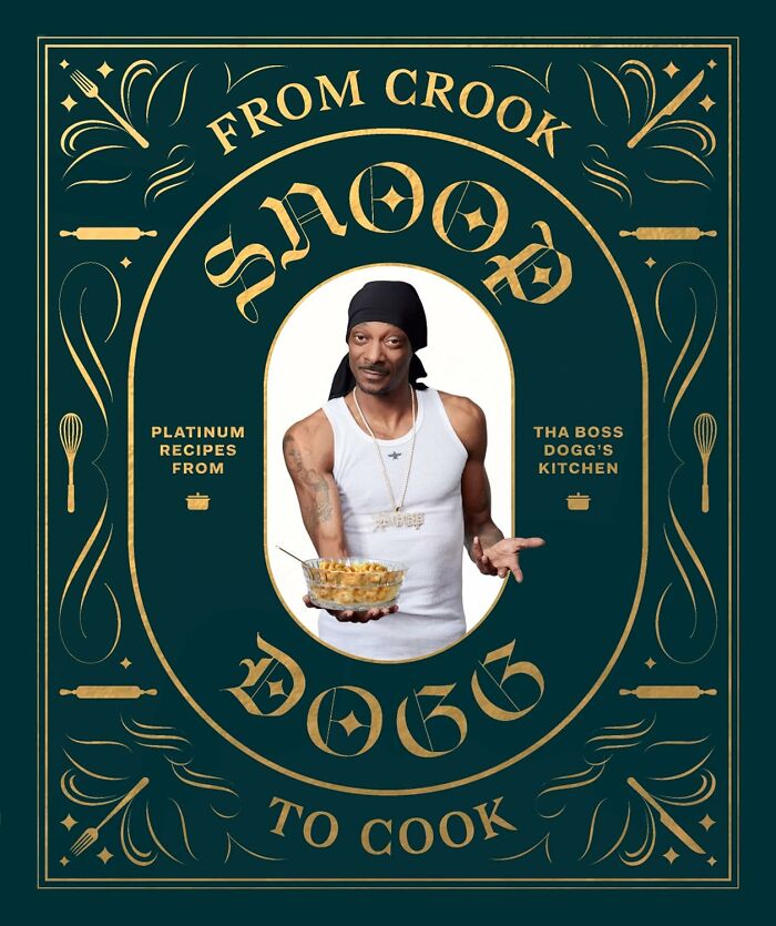 Cookbook cover featuring a chef holding a dish, highlighting popular recipes and kitchen essentials.