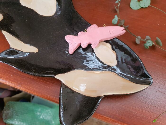 I Made A Salmon Trinket For My Orca Dish