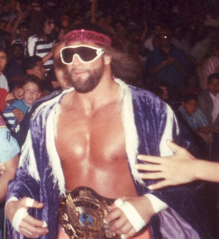 Macho Man Randy Savage walking