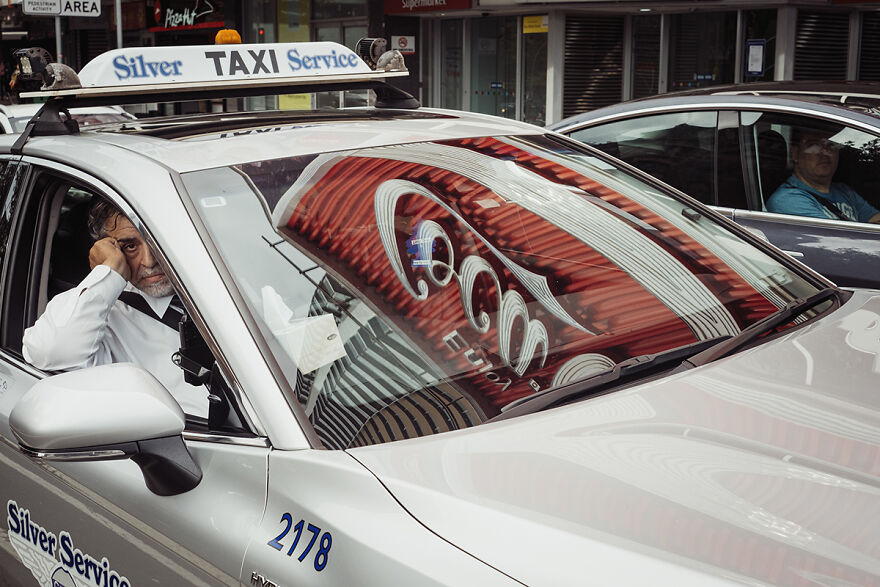 Coke Sign Cabbie From The Series Coke Sign Sunsets © Alex Mcclintock