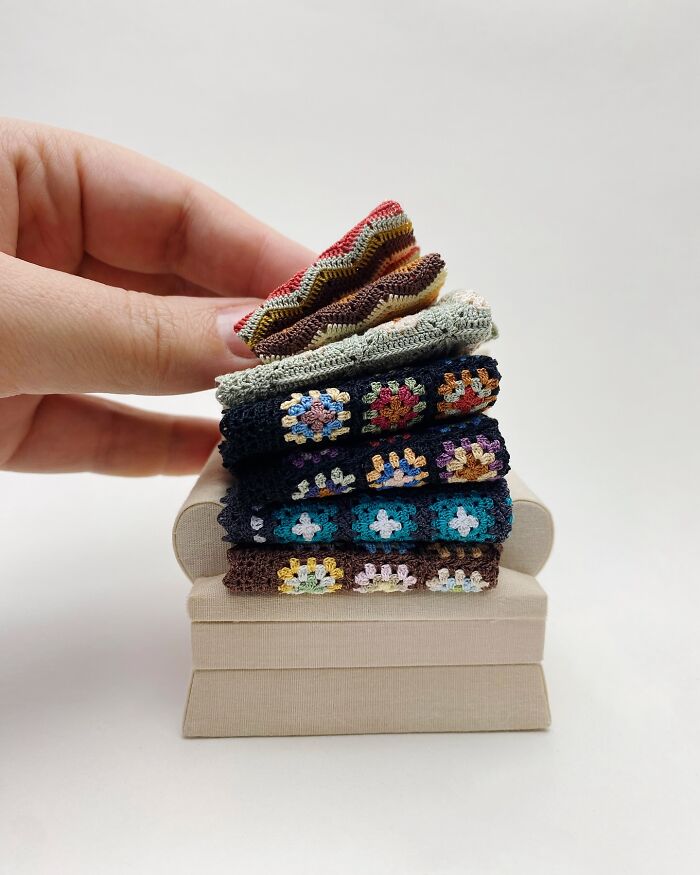 Tiny Crochet Designs: Artist Recreates Popular Items In The Tiny Scale Of 1 To 12