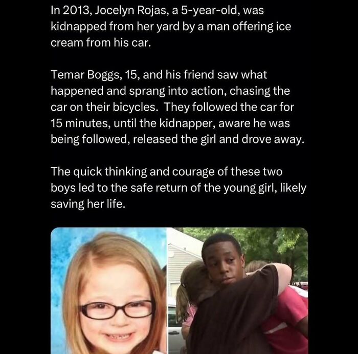 Two boys hugging a young girl after a rescue, showcasing wholesome kindness and bravery.