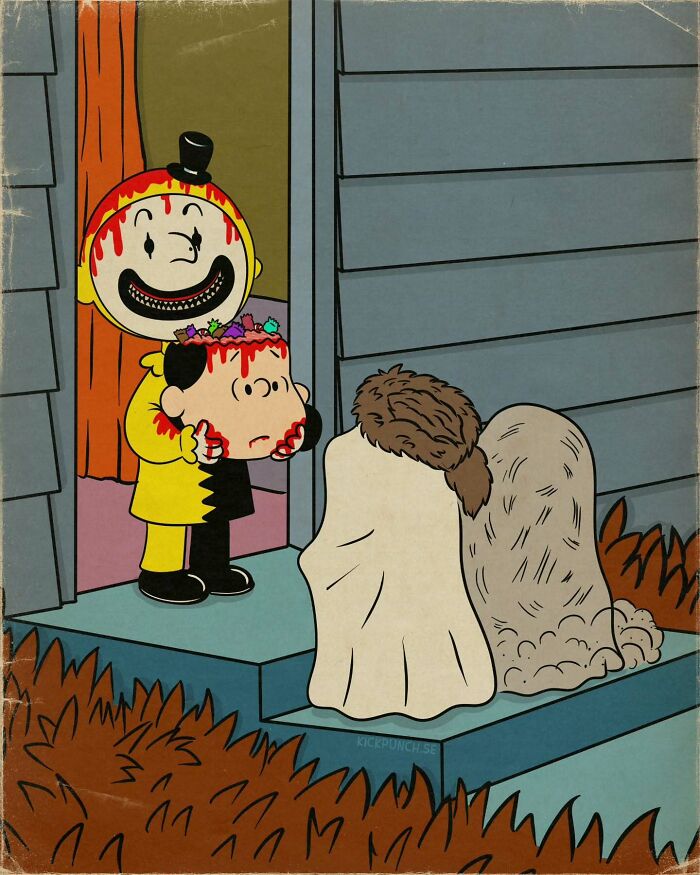 Childhood Ruined: Daniel Björk's Hauntingly Nostalgic Cartoon Mashups (New Pics)