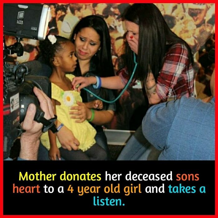 Woman listening to girl's heartbeat with a stethoscope, capturing an emotional moment.