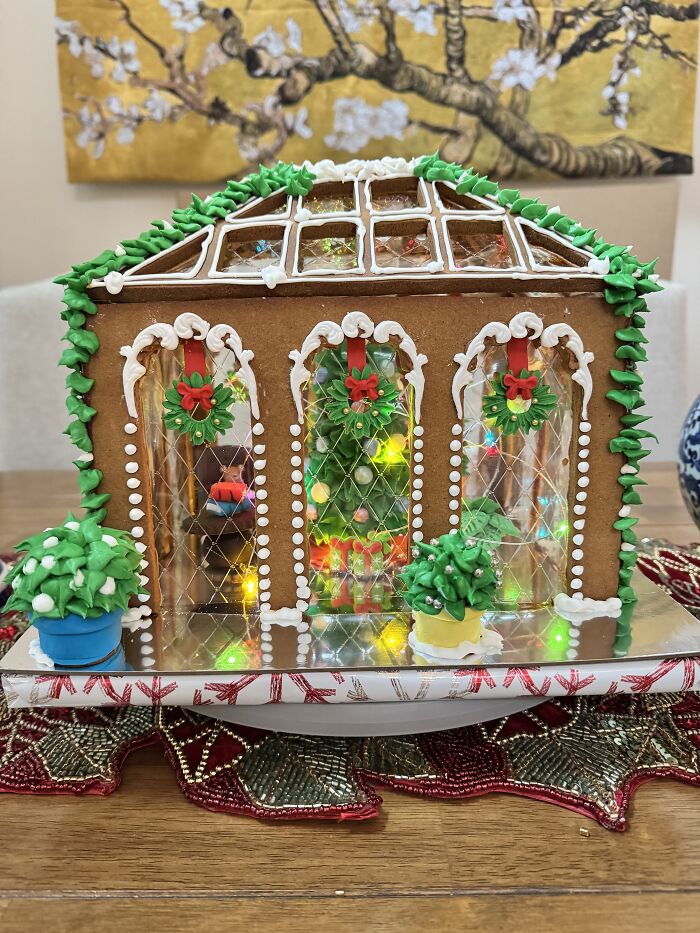 This Year’s Gingerbread Greenhouse