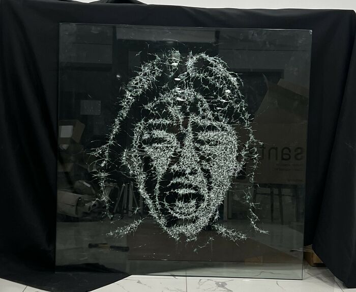 I Made Art Using Shattered Glass To Highlight Domestic Violence In My Country