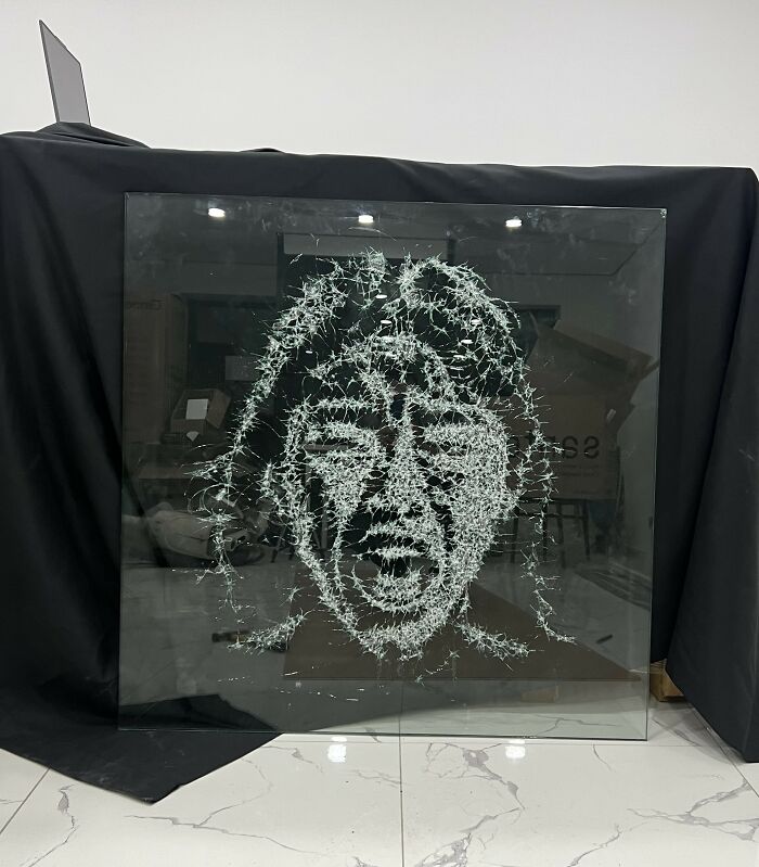 I Made Art Using Shattered Glass To Highlight Domestic Violence In My Country