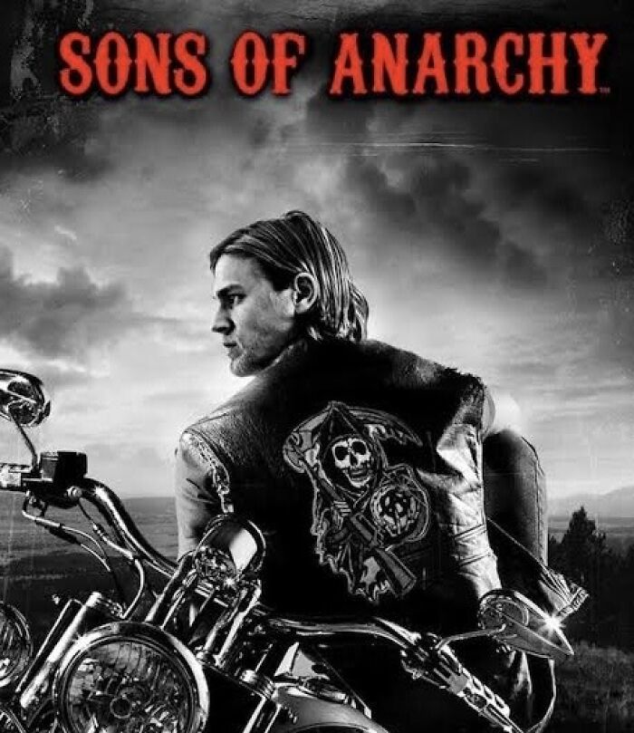 Sons of Anarchy poster featuring a biker, related to canceled TV shows and potential reboots.