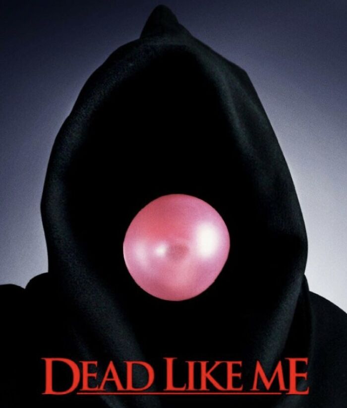 Cover of "Dead Like Me" series, featuring a hooded figure with a pink bubble, related to canceled TV shows continue or reboot.