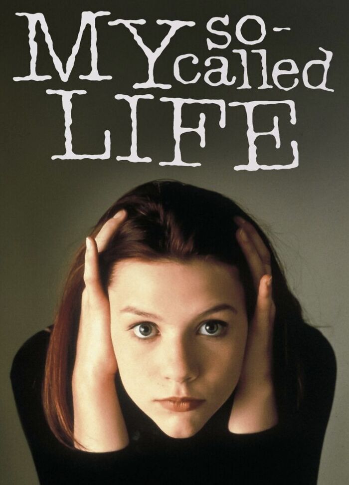 "My So-Called Life poster featuring a young woman with hands on her head, symbolizing canceled TV shows' impact."