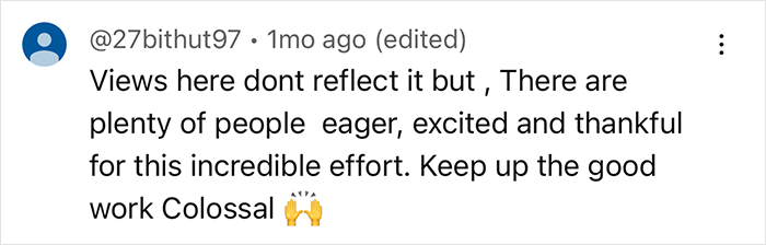 Comment praising scientists for ideas inspired by 'Jurassic Park' and efforts against mass extinction.