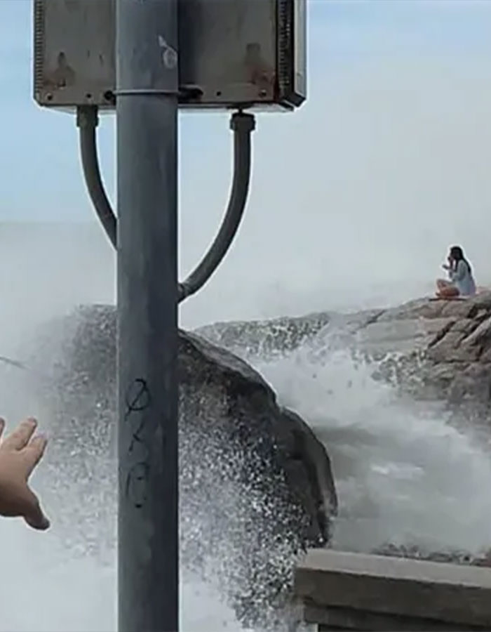 Actress Tragically Swept Away By Giant Wave While Meditating On Yoga Mat On Cliffside Beauty Spot