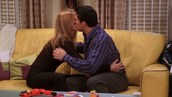 Rachel and Joey from "Friends"