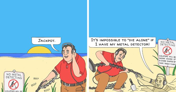 22 Absurdly Funny Comics With Twisted Endings By Alex Of ‘Just A Couple Comics’