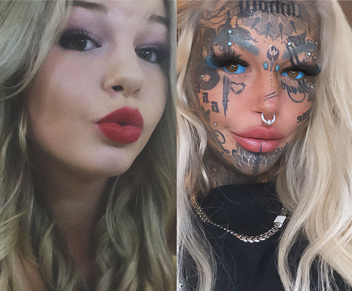 Australia's Most Tattooed Woman Who Spent $218k On Ink Shares Stunning Before-And-After Photos