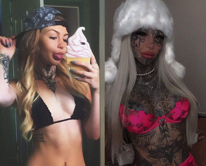 Australia's Most Tattooed Woman Who Spent $218k On Ink Shares Stunning Before-And-After Photos