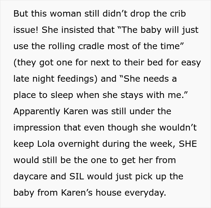 “Buy Your Own Crib, Karen!”: Woman Plans To Steal Crib And Raise Grandbaby, Parents Stand Up To Her