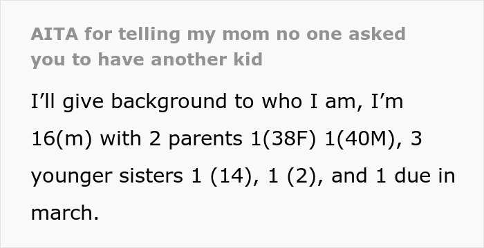 Mom Keeps Having Kids She Can’t Afford, Teen Finally Loses Patience