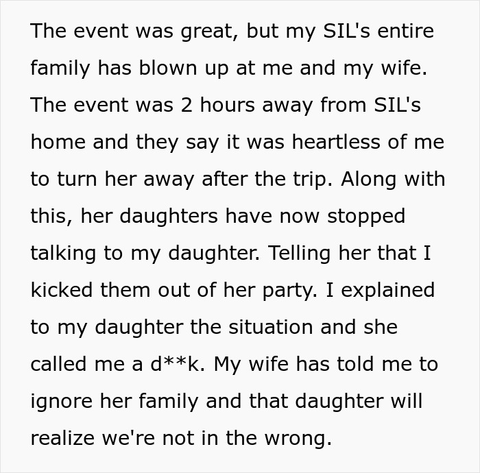 Aunt And Her Kids Sent Home From Costly B-Day Party Because Of Not RSVP'ing But Coming Anyway