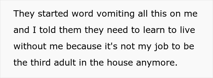 Eldest child expressing independence, stating desire to move out at 18 among siblings.