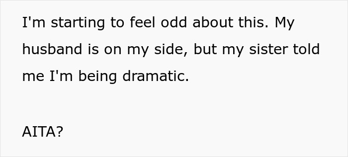 Text about familial disagreement with a question, related to emotional perspectives.