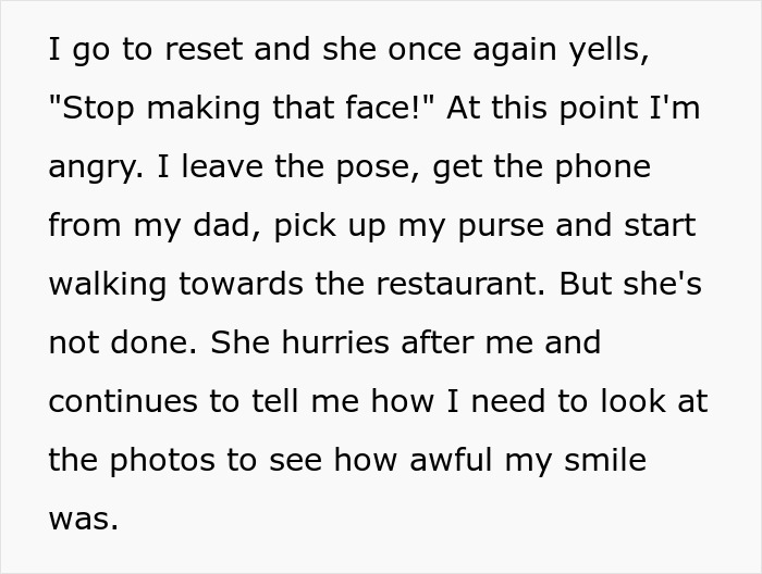 Woman Leaves Family Dinner After Critical Mom Keeps Bugging Her To Fix Her “Terrible” Smile