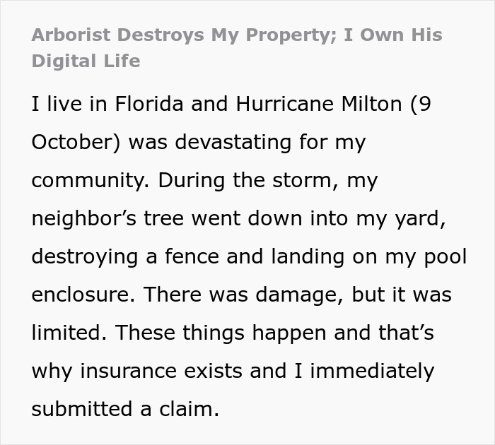 “I Told You So”: Dodgy Arborist Ignores Warning, Causes $300K Damage, Regrets It Fast