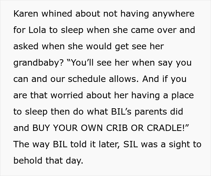 “Buy Your Own Crib, Karen!”: Woman Plans To Steal Crib And Raise Grandbaby, Parents Stand Up To Her