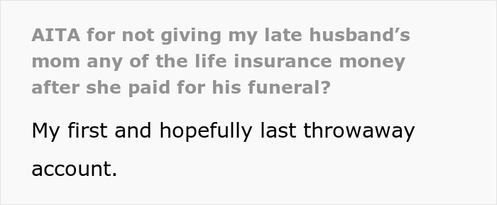 Text questioning repayment of funeral costs using life insurance funds.