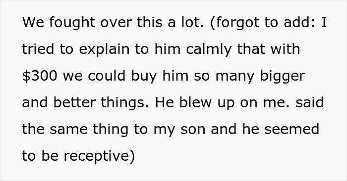 Mom Asks: "[Am I The Jerk] For Refusing To Buy My Son A Cosmetic In A Video Game For $300?"