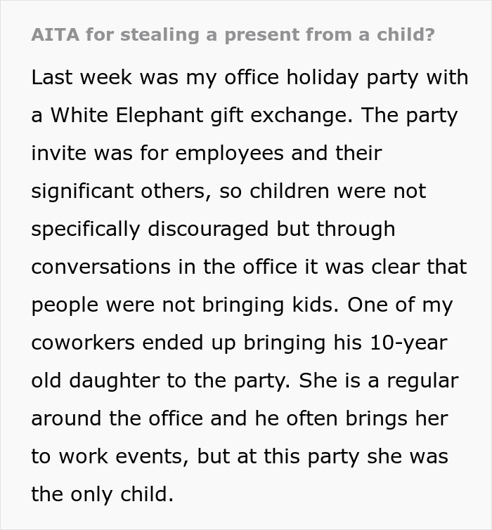 Dad Uses 10YO’s White Elephant Gift Being ‘Stolen’ To Teach A Lesson, Earns Praise Online