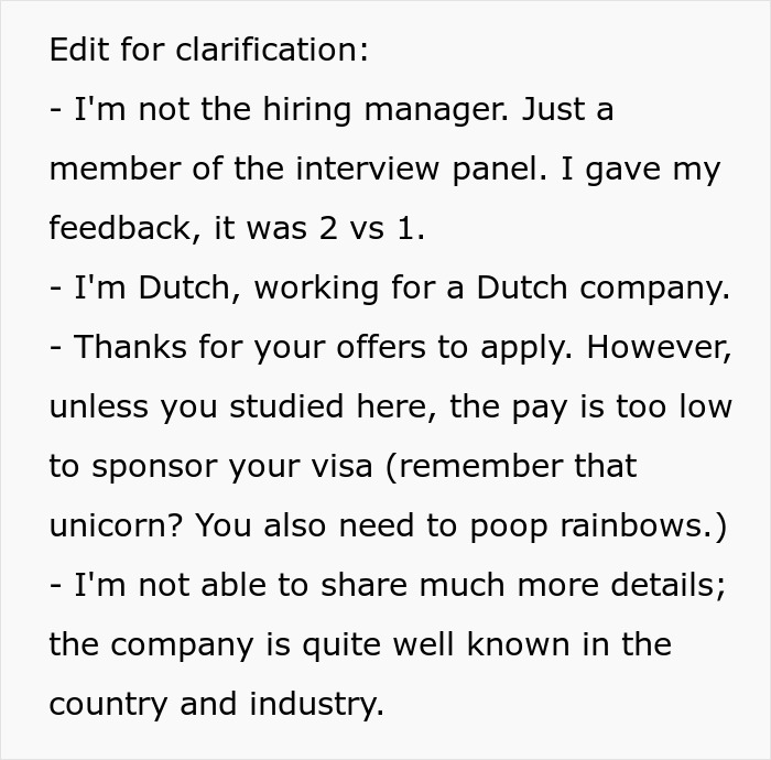 Perfect Applicant Is Rejected Just Because They're Motivated By Money: "I'm Crying"