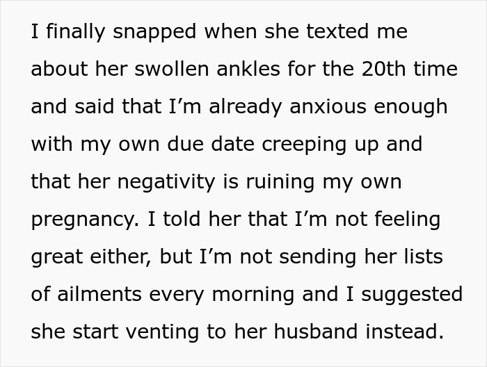 Mom-To-Be Treats Pregnancy Like A Misery Olympics, Pregnant Friend Can’t Take It Anymore And Snaps