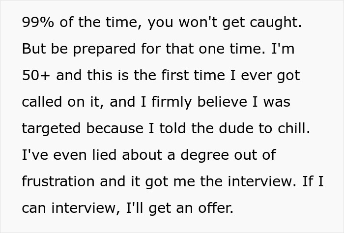 Background Check Exposes Applicant’s Lies: “I've Never Been Called On It”