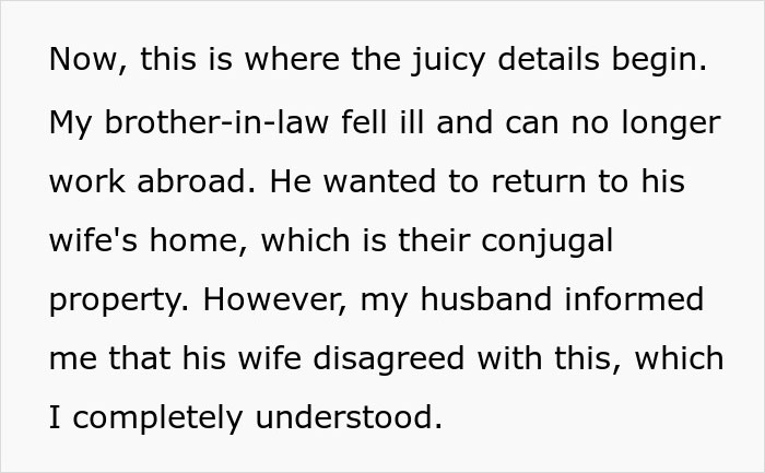 Text discussing a man abandoned his family and later wanted estranged wife's help due to illness.