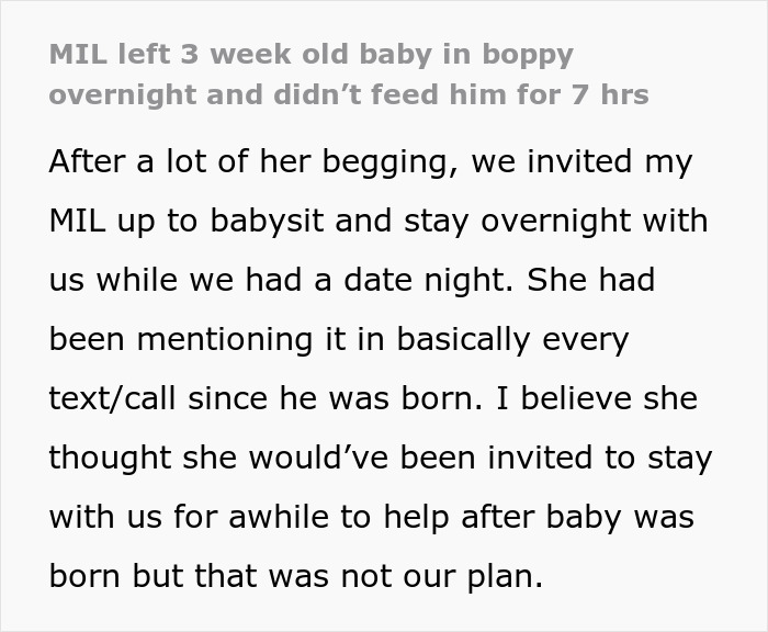 MIL Lets Infant Sleep Unsafely And Go Without Food For 7 Hours, Stunned When Banned From Babysitting