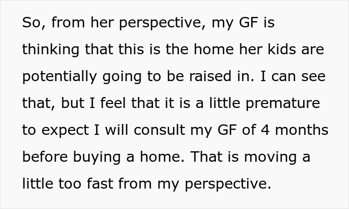 37YO Single Dad Finds The Perfect Home And Buys It, GF Is Upset As He Didn’t Consult Her Beforehand