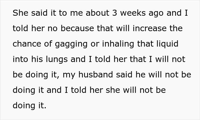 Text block discussing concerns about avoiding actions that could cause harm to a baby.