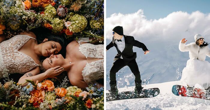 The Most Iconic Wedding Photos Of 2024 (40 Pics)