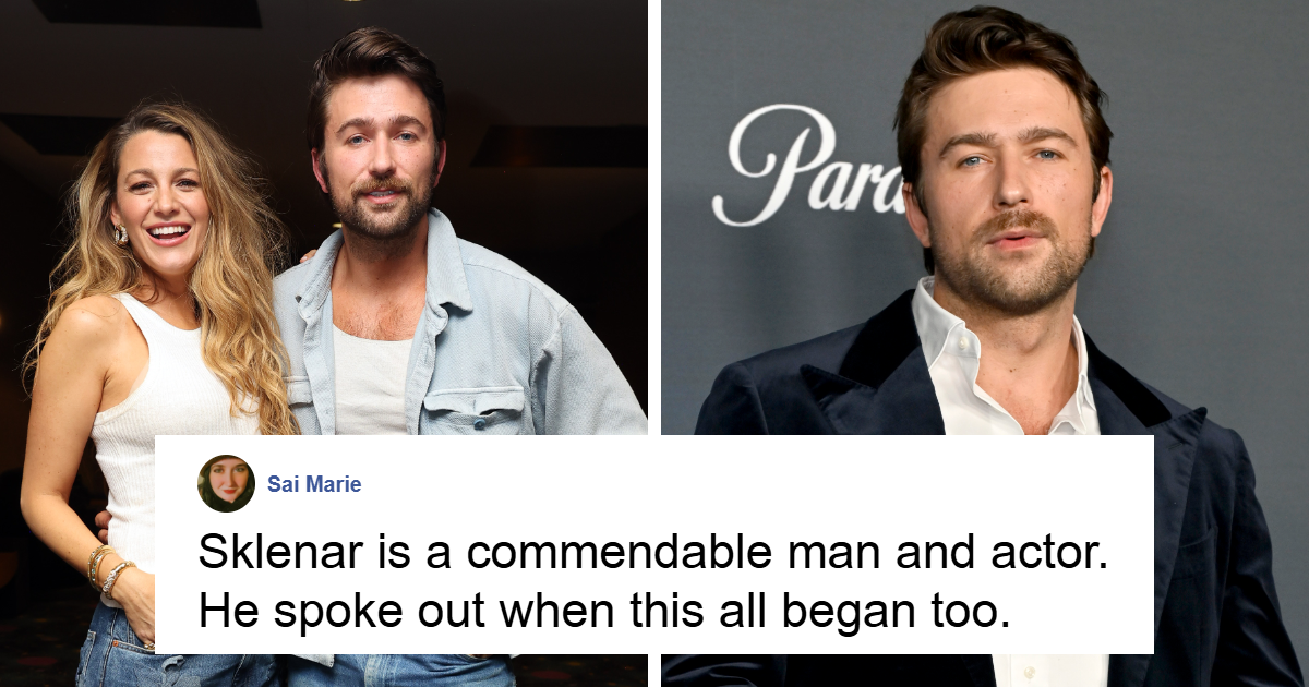 Read This”: Blake Lively's Co-Star Brandon Sklenar Supports Complaint With  Fiery Message | Bored Panda