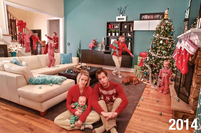 This Family Has Perfectly Captured Holiday Madness In Their Hilarious Christmas Cards Since 2014