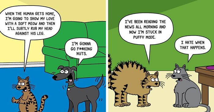 The Series By This Cartoonist Perfectly Reveals The Nature Of Cats And Dogs (38 New Pics)