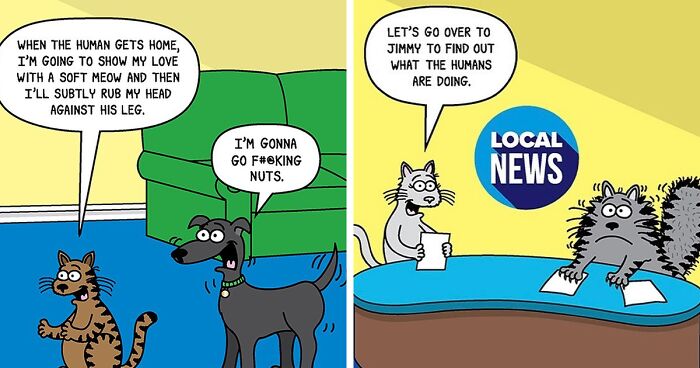 38 Funny Comics By Scott Metzger That Might Make Every Cat And Dog Owner Cry With Laughter (New Pics)