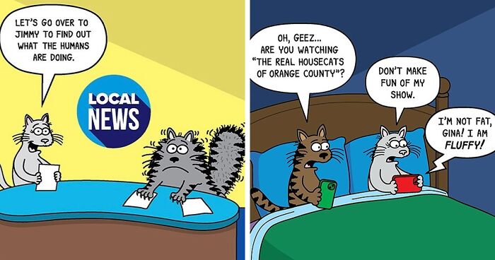 38 Hilarious Comics About Cats, Dogs And Their Owners From This Viral Cartoonist (New Pics)