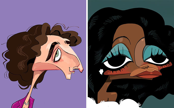 25 Caricatures By Lindsey Olivares That Keep Celebrities Instantly Recognizable